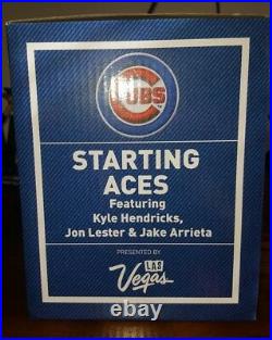 Chicago Cubs Starting Aces Bobblehead Sga 2017 Arreta, Lester 8/17/17 New Box