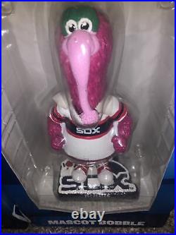 Chicago White Sox Ribbie And Roobarb Mascot Bobblehead Bobble Southpaw Rare Mint