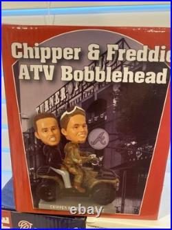 Chipper Jones And Freddie Freeman ATV Rescue Bobblehead Atlanta Braves SGA NIB