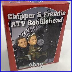 Chipper Jones & Freddie Freeman ATV Rescue Bobblehead Final Season Turner Field
