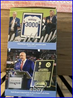 Chuck Morgan 2023 Texas Rangers Lone Star Member Bobblehead SGA