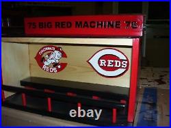 Cincinnati Reds Bobble Head Display Case 75 Big Red Machine 76 Handcrafted