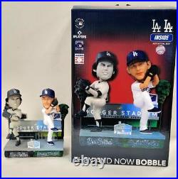 Clayton Kershaw & Don Sutton Then & Now Dodgers FOCO Forever Bobblehead /421 NEW