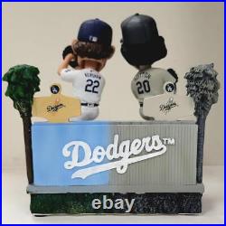 Clayton Kershaw & Don Sutton Then & Now Dodgers FOCO Forever Bobblehead /421 NEW