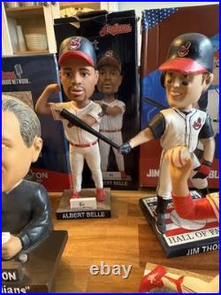 Cleveland Indians 15 Bobble Head Lot 1995 Belle Alomar Lofton Thome Slider Omar