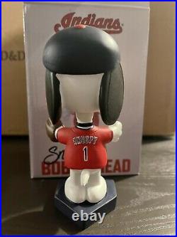 Cleveland Indians Snoopy Peanuts Bobblehead. Special Ticket Bobblehead
