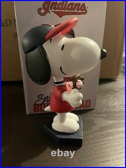 Cleveland Indians Snoopy Peanuts Bobblehead. Special Ticket Bobblehead