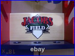 Cleveland Indians baseball Bats holds 7 bats 7 balls 18 bobble heads Cleveland Indians baseball Bats holds 7 bats 7 balls 18 bobble heads