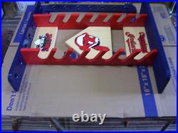 Cleveland Indians baseball Bats holds 7 bats 7 balls 18 bobble heads