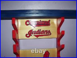Cleveland Indians baseball Bats holds 7 bats 7 balls 18 bobble heads