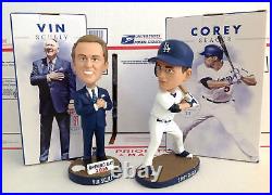 Corey Seager and Vin Scully 2016 Dodgers Stadium Exclusive Promo Bobblehead SGA