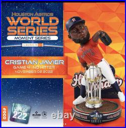 Cristian Javier Houston Astros 2022 World Series Champions Moment NIB IN HAND