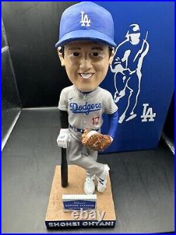 Custom Painted Shohei Ohtani Bobblehead-LA Dodgers (#17 Away grey jersey)