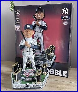 DEREK JETER New York Yankees 5x WORLD SERIES Champion Spinning Bobblehead NIB