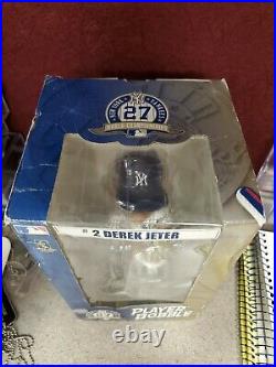 DEREK JETER New York Yankees Bobble Head 27X World Series Champs Trophy Edition