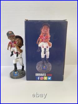 Danville Braves Ronald Acuña Jr Andruw Jones Acuña Matata Bobblehead Rare SGA