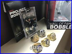 Derek Jeter NY Yankees HOF Bobblehead World Series Commemorative Rings SP Card
