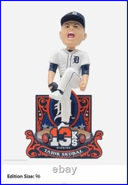 Detroit Tigers Tarik skubal career 13 strikeout game breaker bobblehead