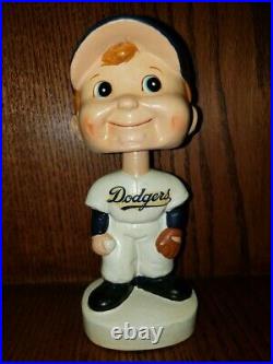 Dodger Round White Base Bobble Head/Bobbing Head/Nodder Mint and Restored 1960s