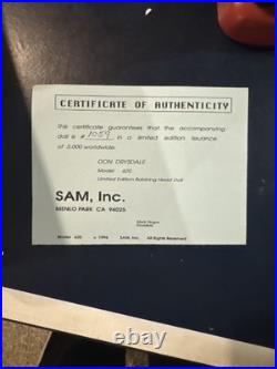 Don Drysdale Dodgers Sam's Limited Bobble Head With Certificate #1059