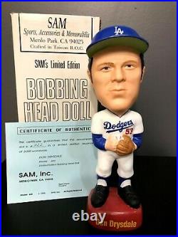 Don Drysdale SAMs Bobblehead Los Angeles Dodgers RARE