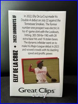 Elly DeLaCruz Bobblehead Chattanooga Lookouts 2024 SGA Cincinnati Reds Affiliate