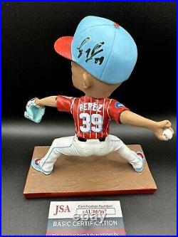 Eury Pérez Miami Marlins SGA MLB Bobble Head Giveaway Auto Signed JSA