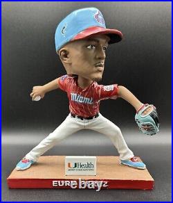Eury Pérez Miami Marlins SGA MLB Bobble Head Giveaway Auto Signed JSA