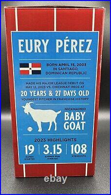 Eury Pérez Miami Marlins SGA MLB Bobble Head Giveaway Auto Signed JSA