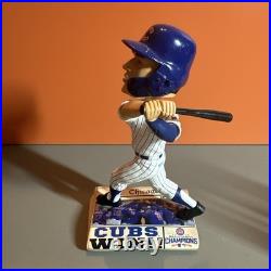 Extremely Rare Javy Baez Cubs 2016 World Series Newspaper Base Bobblehead NoBox