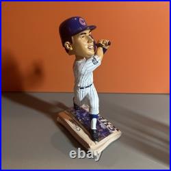 Extremely Rare Javy Baez Cubs 2016 World Series Newspaper Base Bobblehead NoBox