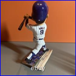 Extremely Rare Javy Baez Cubs 2016 World Series Newspaper Base Bobblehead NoBox