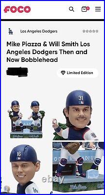 FOCO Mike Piazza & Will Smith Los Angeles Dodgers Then & Now Bobblehead # 71/72