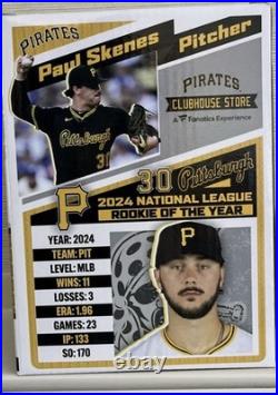 Fanatics Paul Skenes Exclusive Pittsburgh Pirates MLB Debut Bobblehead