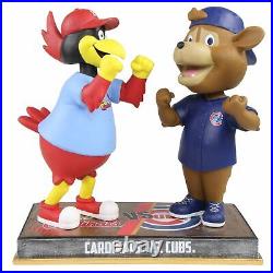 Fredbird and Clark St. Louis Cardinals & Chicago Cubs Rivalry Bobblehead MLB