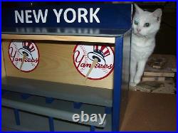GERRIT COLE Bobble Heads New York Yankees Display Case shipped dis-assembled