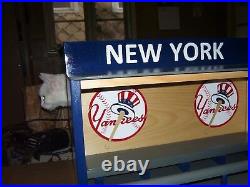GERRIT COLE Bobble Heads New York Yankees Display Case shipped dis-assembled