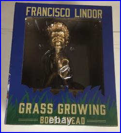 GOLD Francisco Lindor Grass Growing Bobblehead- Season TIcket Holders ONLY