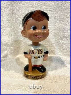 GORGEOUS 1967 San Francico Giants, Round Gold Base Bobblehead, FABULOUS EXAMPLE