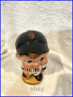 GORGEOUS 1967 San Francico Giants, Round Gold Base Bobblehead, FABULOUS EXAMPLE