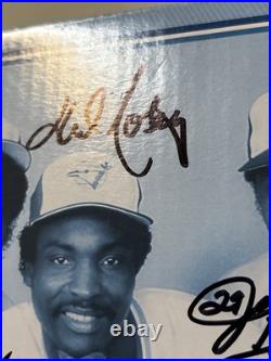 George Bell Lloyd Moseby Jessie Barfield SIGNED Blue Jays Bobblehead New In Box