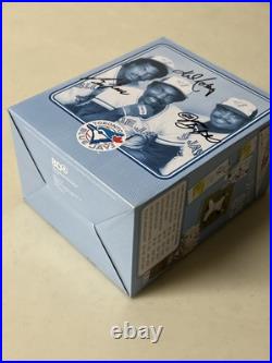 George Bell Lloyd Moseby Jessie Barfield SIGNED Blue Jays Bobblehead New In Box
