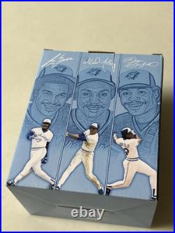 George Bell Lloyd Moseby Jessie Barfield SIGNED Blue Jays Bobblehead New In Box