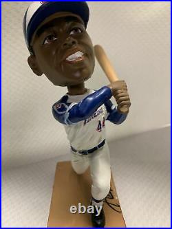 HANK AARON 40TH ANNIVERSARY BOBBLEHEAD # 715 ATLANTA BRAVES BASEBALL sga Mint