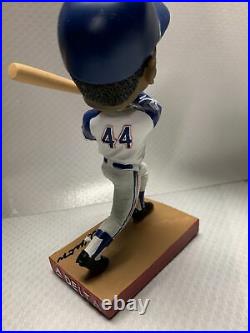 HANK AARON 40TH ANNIVERSARY BOBBLEHEAD # 715 ATLANTA BRAVES BASEBALL sga Mint