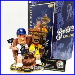 HOT DOG & CHORIZO Milwaukee Brewers 2014 August Bobble of The Month Bobble Head