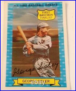 Hall Of Famer George Sisler Autograph1958 Milwaukee Braves Scorecard, Asst Mgr