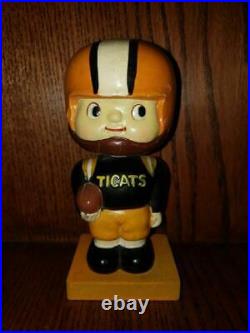 Hamilton Tiger Cat Bobblehead/Bobbing Head/Nodder Wood Base Original