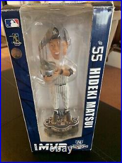 Hideki Matsui 2009 World Series MVP Bobble head Forever Collectible New 10.5