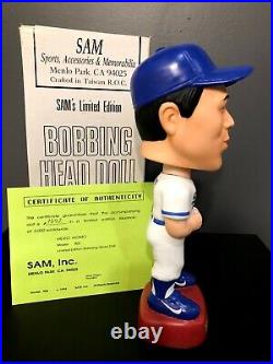 Hideo Nomo SAMs Bobblehead Los Angeles Dodgers RARE